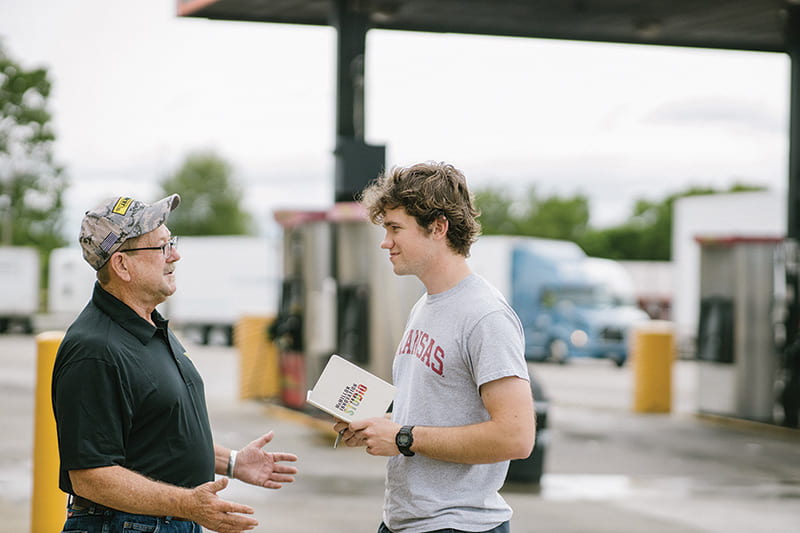 Nick Foster’s team went the extra mile to research and develop new solutions for truck drivers — starting with 100+ interviews at a Springdale truck stop.