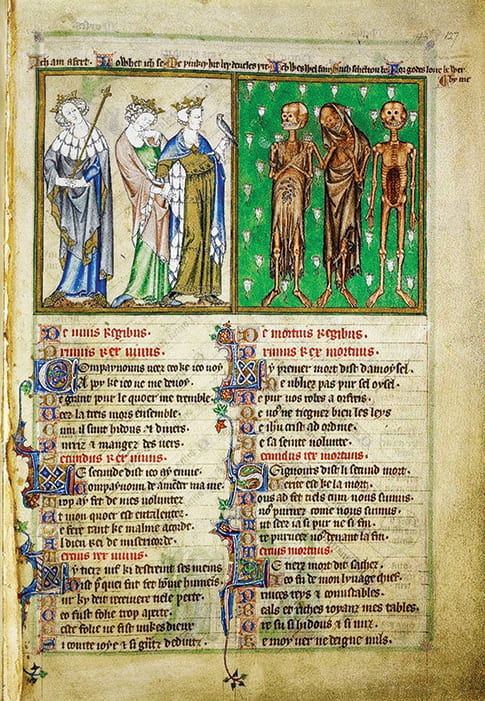 De-Lisle-Psalter-manuscript-The-Three-Living-and-the-Three-Dead